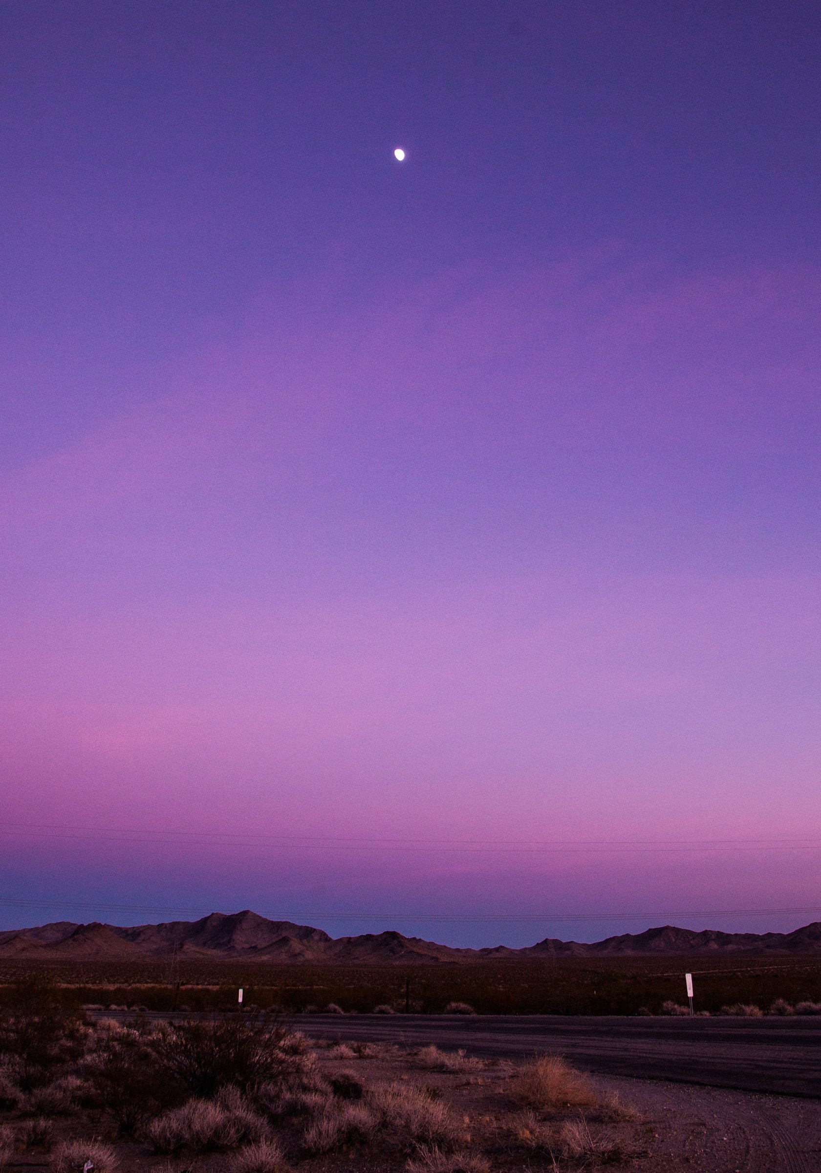 Scenic View of the Mountain during Twilight